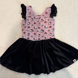 Cheeky Plum 7Y Skull Leotard